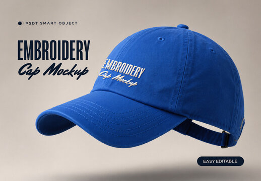 Embroidery Cap Mockup