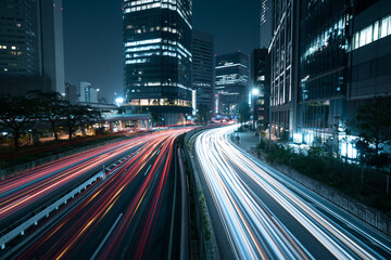 Naklejka premium Startup screens night motion, business motion concept