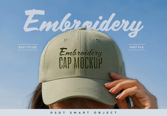 Embroidery Cap Mockup