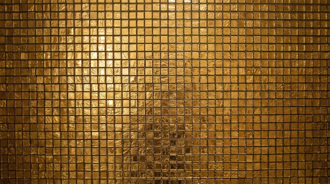 Luxury Gold Mosaic Tiles Metallic Shimmer Background