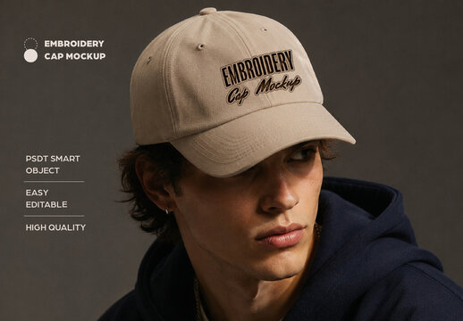 Embroidery Cap Mockup