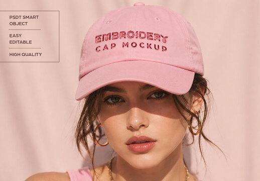 Embroidery Cap Mockup