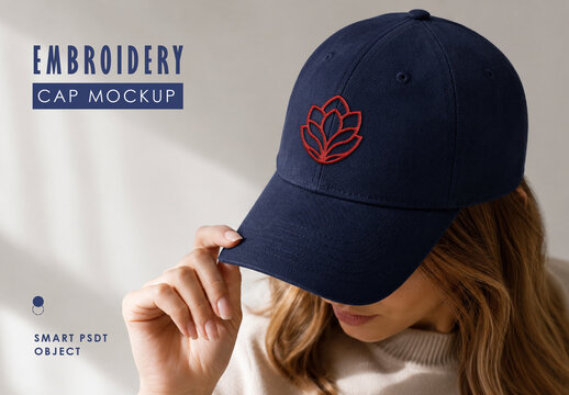 Embroidery Cap Mockup