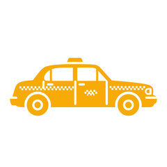Naklejka premium Yellow Taxi Cab Icon