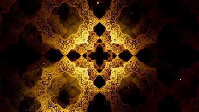 A magnificent and elegant visual aesthetic featuring a shimmering gold-toned animated background. 