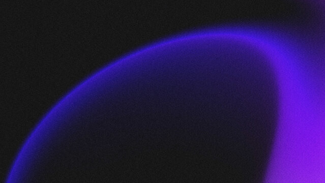 Dark black backdrop paired with a soft glowing purple curved gradient light band, with a distinct grainy noise texture overlay.