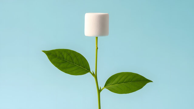 Plant Stem with Marshmallow Top