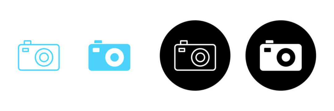 Camera icon vector. photo camera sign and symbol. photography icon.
