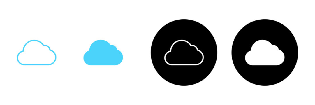 Cloud icon vector. cloud sign and symbol