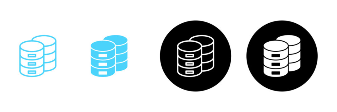 Database icon vector. database sign and symbol
