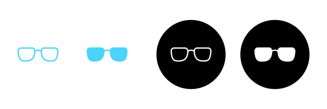 Glasses icon vector. Glasses sign and symbol