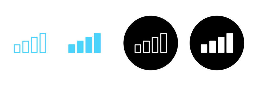Growing graph icon vector. Chart sign and symbol. diagram icon