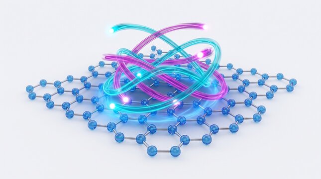 3D Physics Diagram of Majorana Fermion Braiding in Topological Quantum Computing