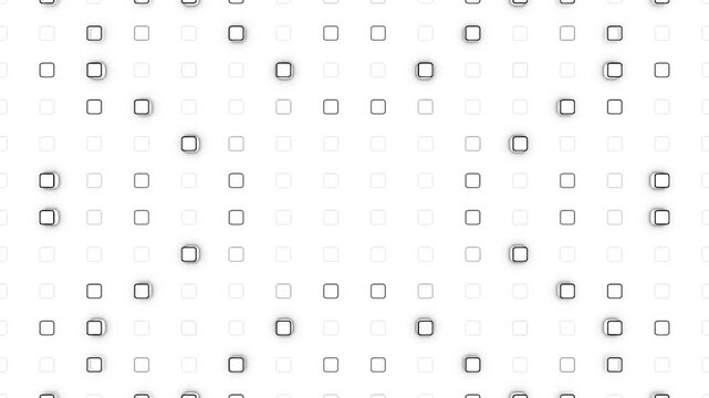 Square shapes fading in and out animation