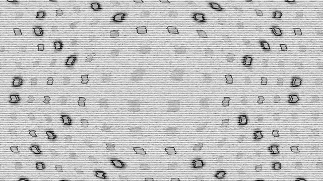 Square shapes fading in and out animation with light distortions and texture effects