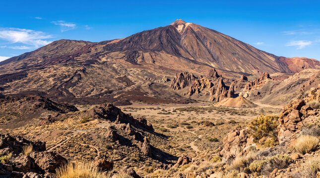 Spain - Teide National Park Telephoto Landscape