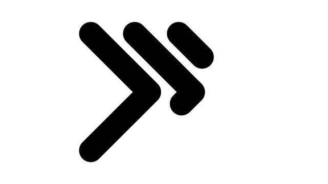 Double Chevron Right Bold Icon