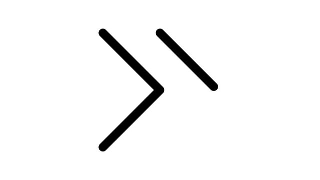 Double Chevron Arrow Diagonal Icon