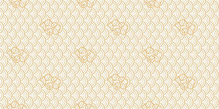 Golden Chinese lace geometric pattern PNG isolated decoration