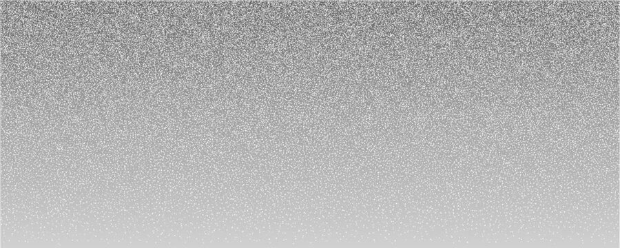 Silver champagne sparkling glitter gradient background. Round glamour shiny retro luxury subtle texture. Sparkling sequin dust vintage glossy bg. Shimmer noise effect. Vector illustration