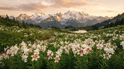 Obraz premium spring in the mountains