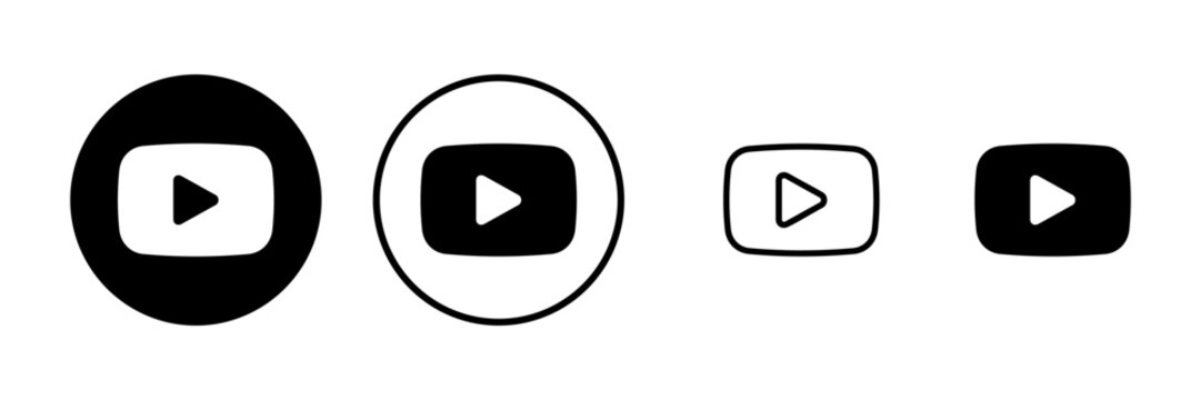 Play Icon vector illustration. Play button sign and symbol