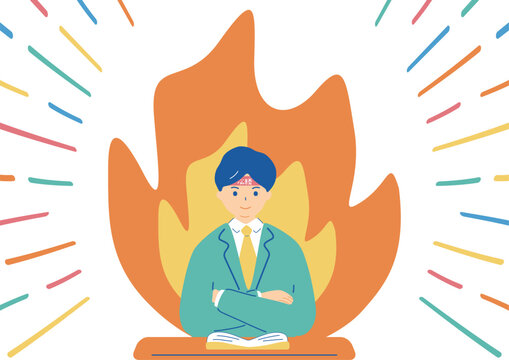 やる気全開の学生