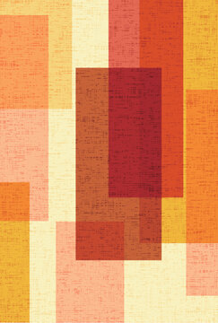 Abstract geometric pattern with warm textured rectangles
