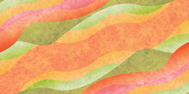 Abstract Wavy Background with Warm Colors and Textured Pattern