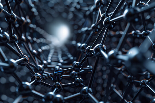 Carbon nanotubes molecular structure nanotechnology background