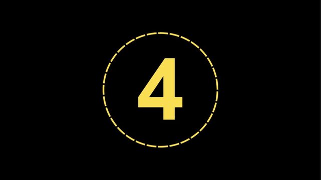 countdown in black