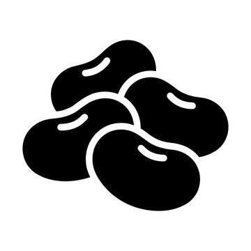 black beans glyph icon