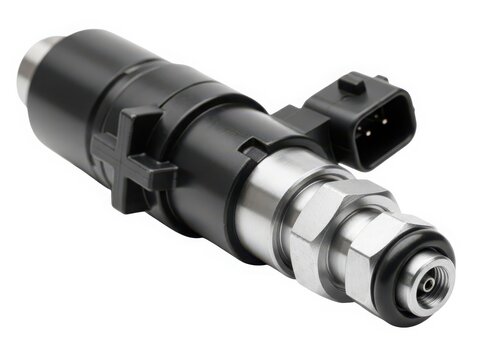 Automotive fuel injector with electrical connector