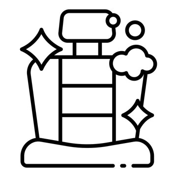 clean seat icon. upholstery cleaning. interior care. transportation service