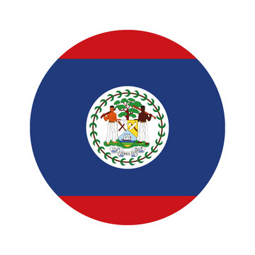 Flag of Belize design templates simple and modern