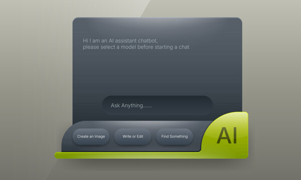 AI chatbot assistant chatting app user interface template