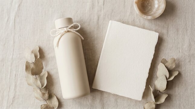 Bottle and Journal for World Lungs Day