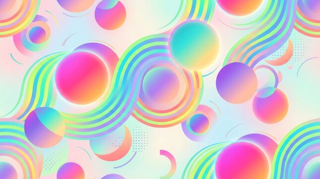 A vibrant, abstract background featuring a mix of colorful, geometric shapes and patterns.