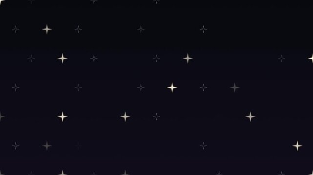 Elegant twinkling stars and premium sparkling geometric bursts, procedural vector pattern representing luxury night sky and cosmic celebration