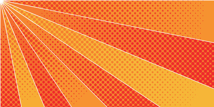 Vibrant Comic Style Sunburst Background Design