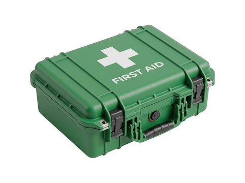 Green tactical first aid box for emergency medical response with emergency protection survival tactical