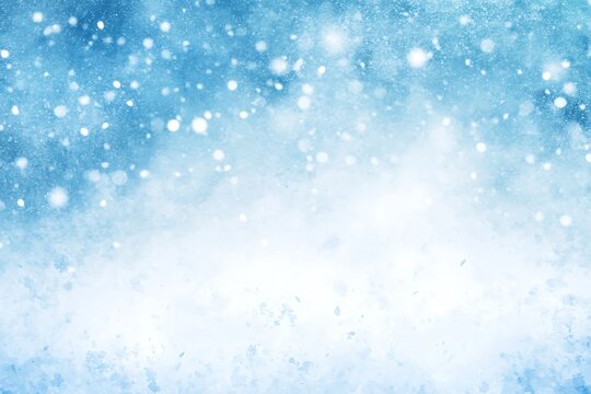 Serene winter snowfall