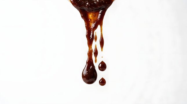 Rich Brown Sauce Dripping Food Ingredient
