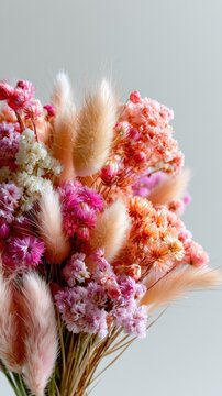 Colorful Dried Flower Bouquet