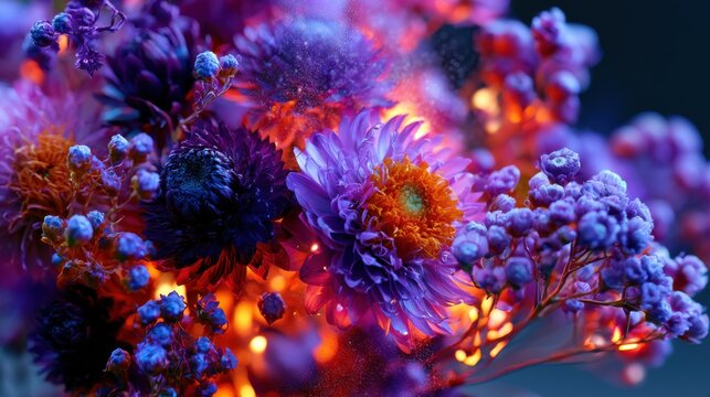 Whimsical Bouquet of Colorful Dried Flowers