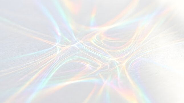 Abstract Rainbow Light Refraction Overlay Background