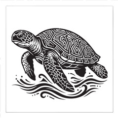 Fototapeta premium turtle vector illustration