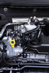 Fototapeta premium Car Engine Under the Hood