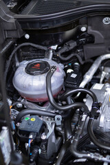 Fototapeta premium Car Engine Under the Hood