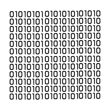 Binary Digital Code Grid